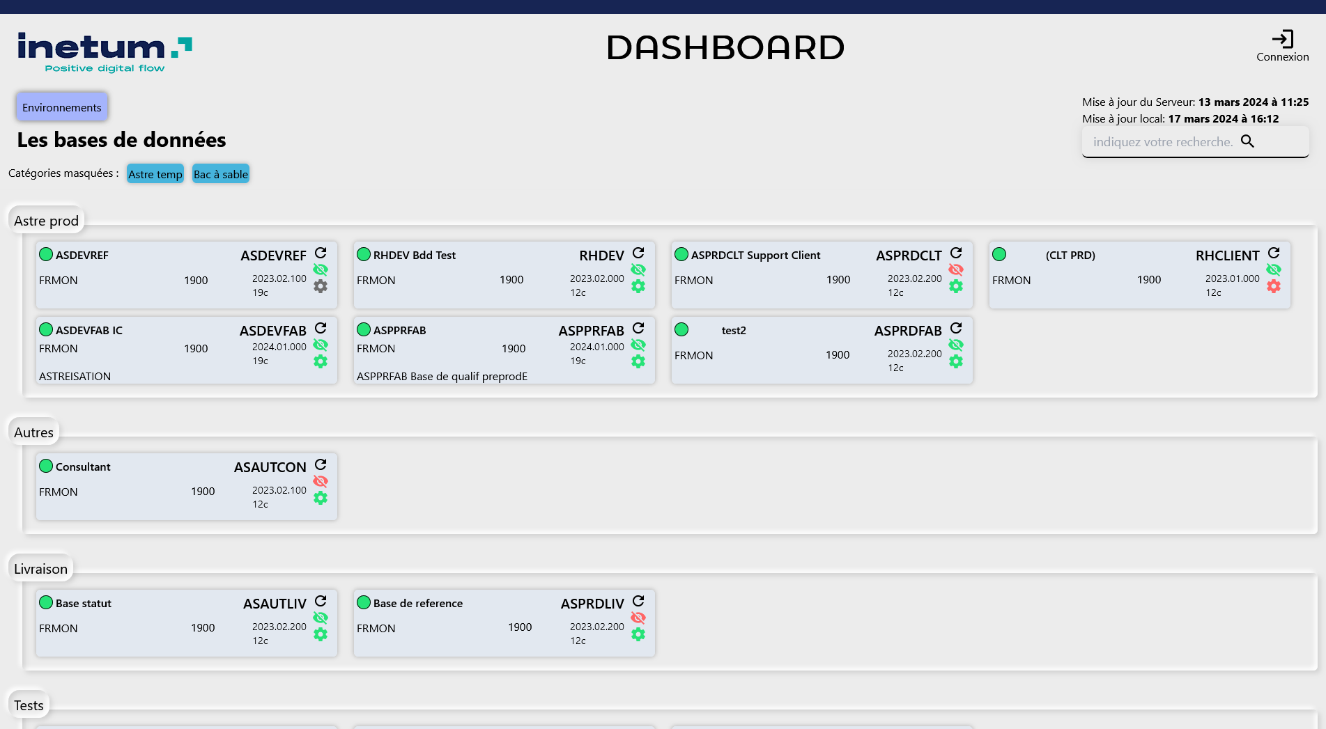 accueil dashboard